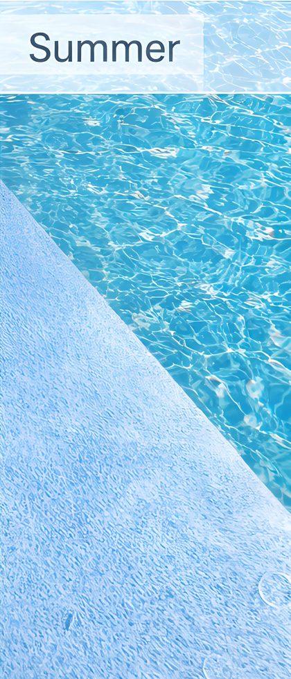 Summer pool interior finish