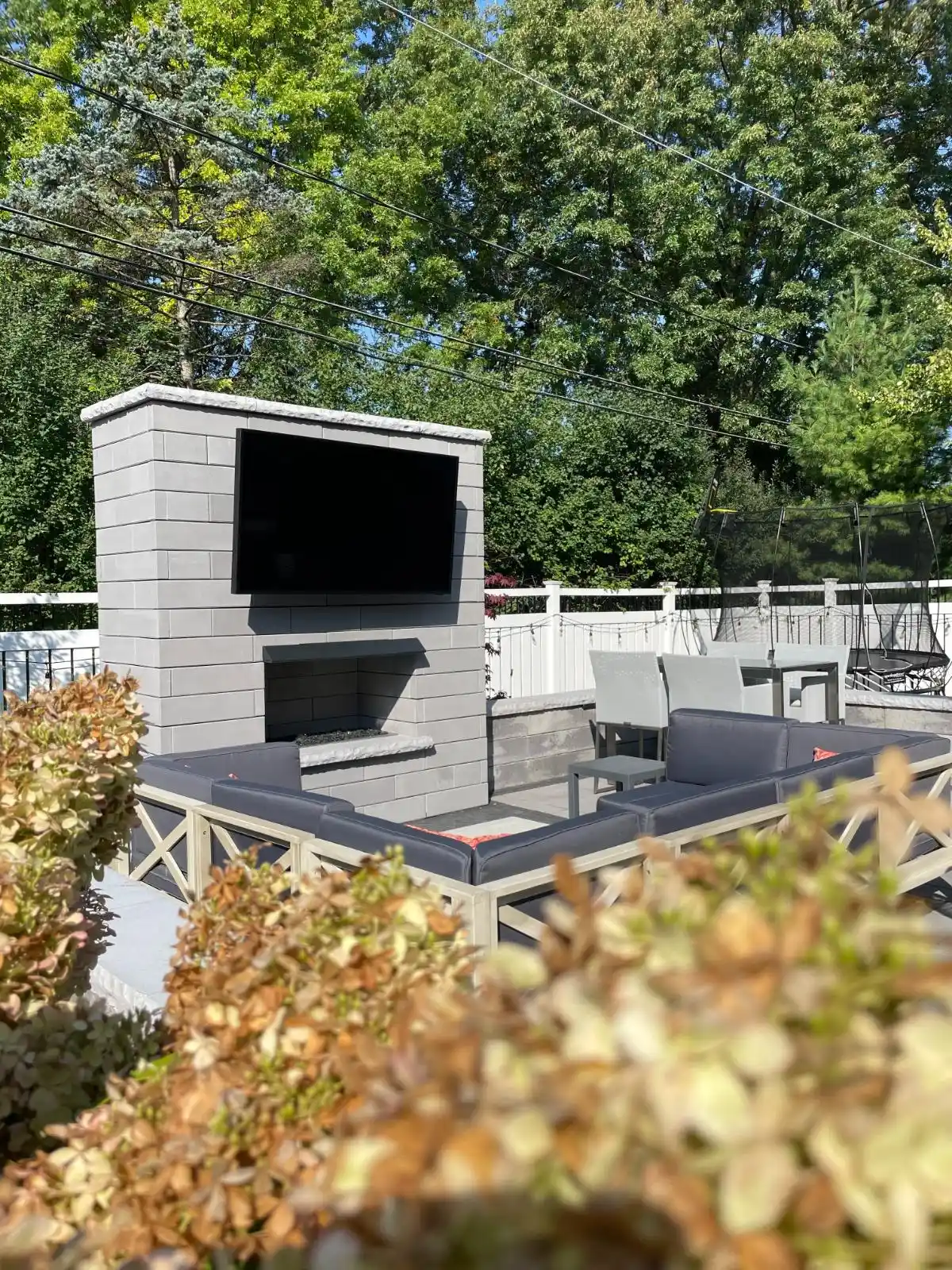 Kensington Ave Project: Outdoor Kitchen, Fireplace, Paver Patio (photo 3 of 10)