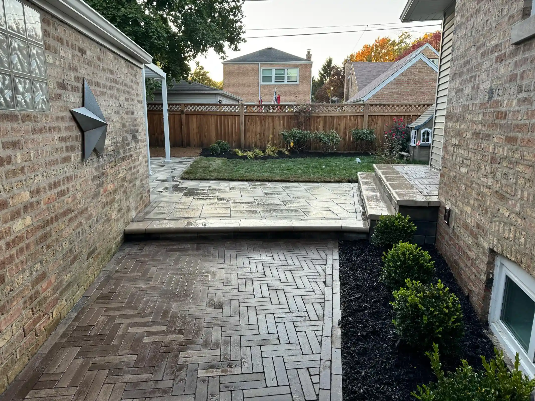 Moody Ave Project: Backyard Transformation, Aerial Views (photo 3 of 4)